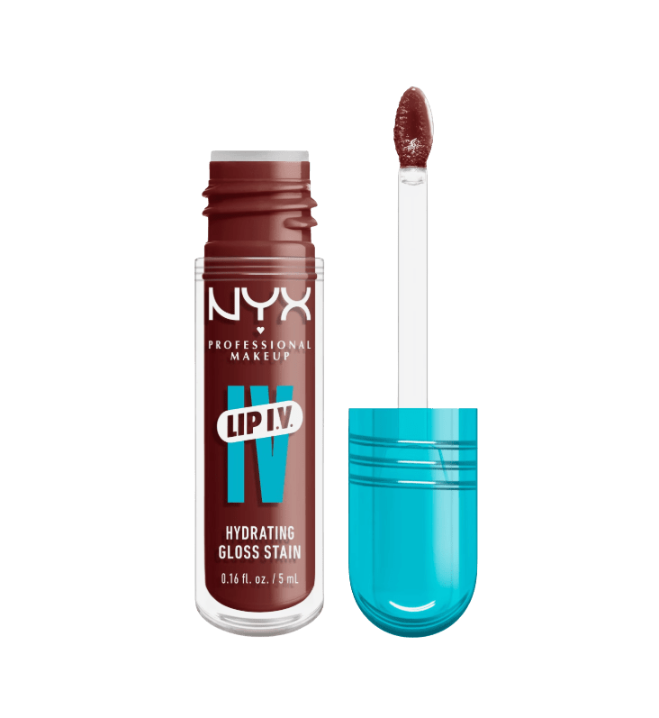 NYX PROFESSIONAL MAKEUP Lip IV Hydrating Gloss Stain, 05 Mocha Me Wet 5 ml