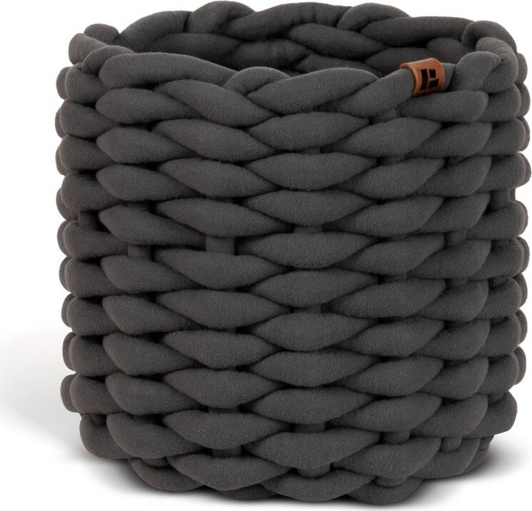 Látkový košík ø 21x17 cm Peach Skin Round S – Bigso