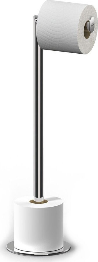 Kovový stojan na toaletní papír v leskle stříbrné barvě EasyStore Luxe – Joseph Joseph