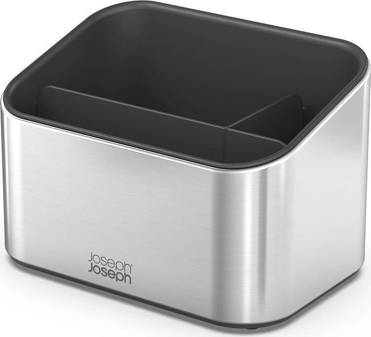 Kovový stojan na mycí prostředky v leskle stříbrné barvě Surface – Joseph Joseph