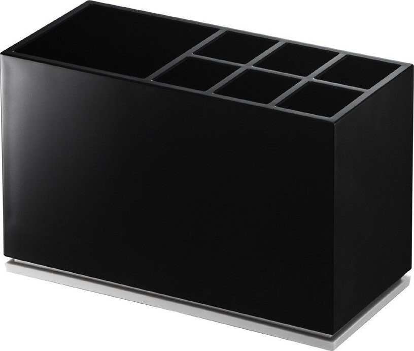 Černý plastový stojan na zubní kartáčky Mist – YAMAZAKI