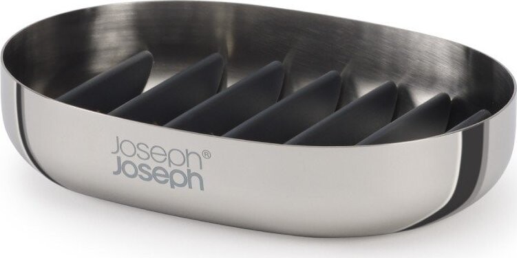 Mýdlenka z nerezové oceli v leskle stříbrné barvě EasyStore Luxe – Joseph Joseph