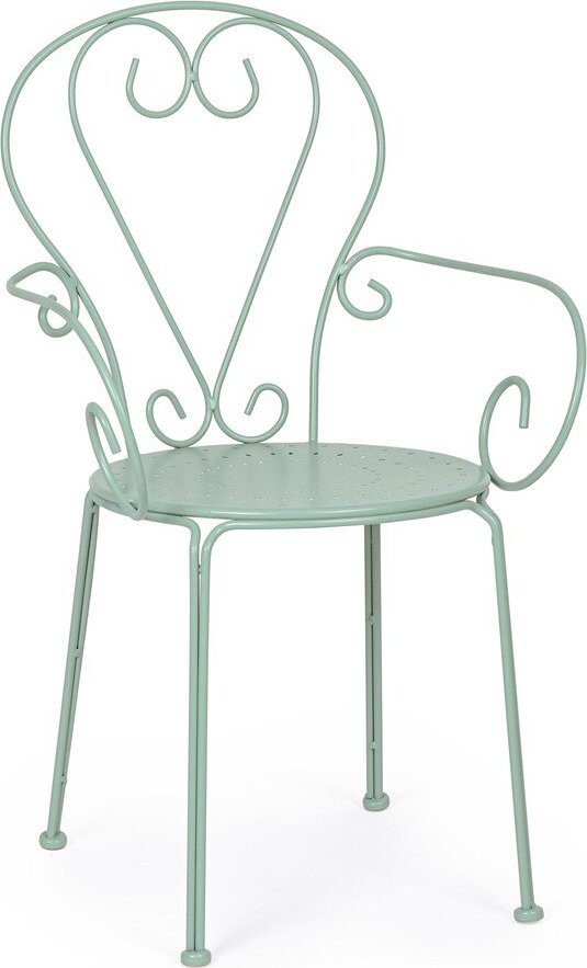 Kovová zahradní židle v mentolové barvě Etienne – Bizzotto