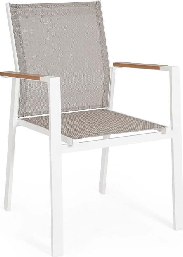 Bílá kovová zahradní židle Heta – Bizzotto