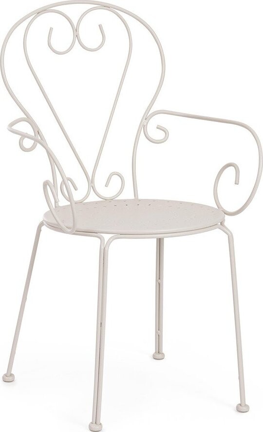 Béžová kovová zahradní židle Etienne – Bizzotto