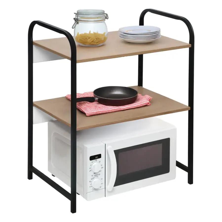 Tempo Kondela Regál BAYAN - černá/hnědá