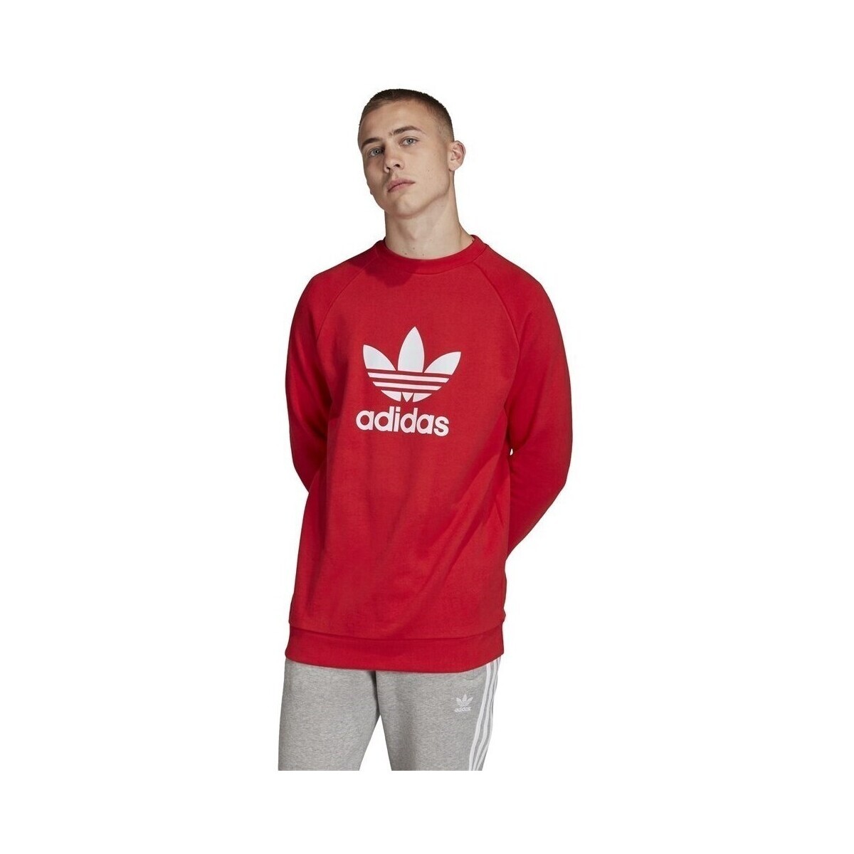 adidas  Originals Trefoil Crew  Červená
