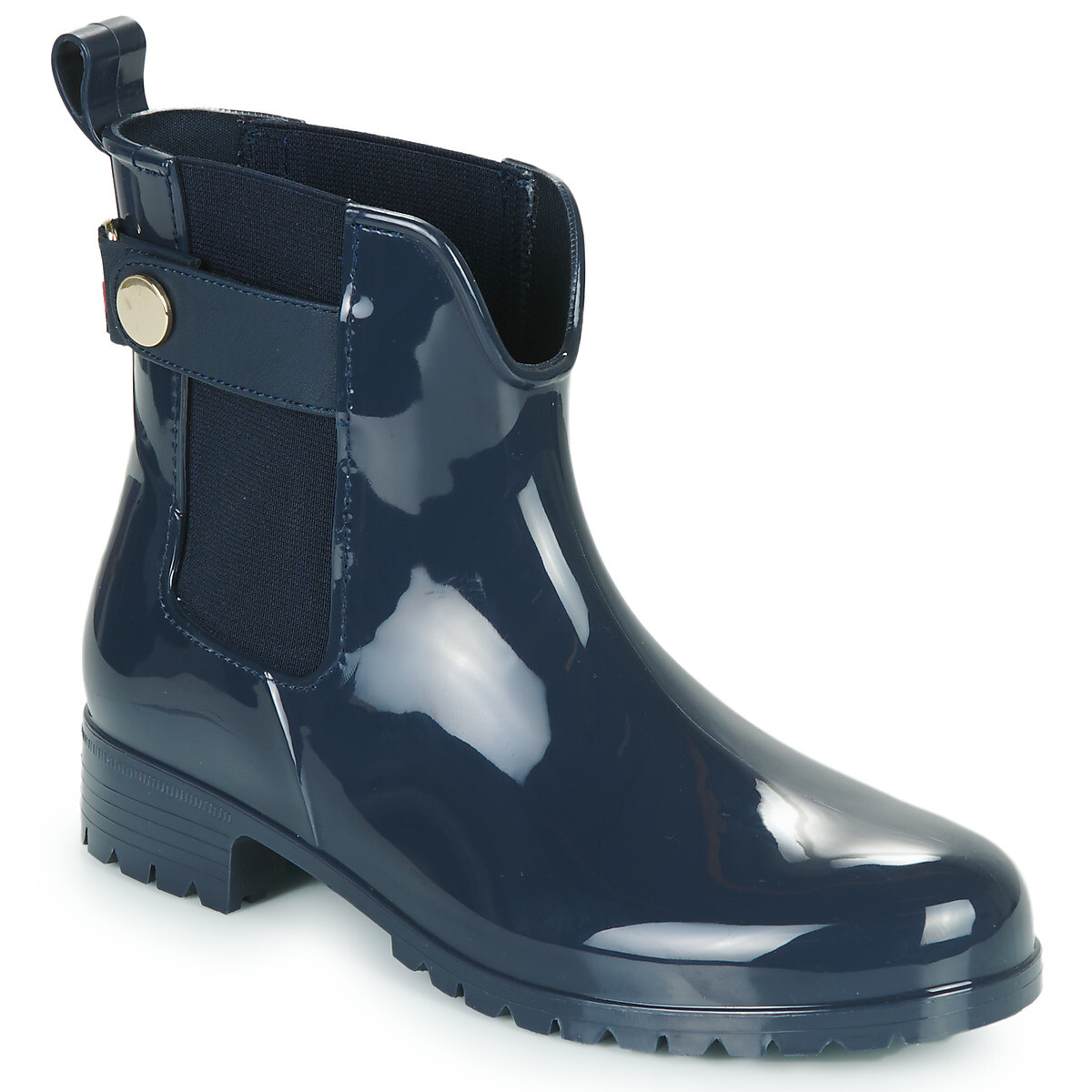Tommy Hilfiger  Ankle Rainboot With Metal Detail  Modrá