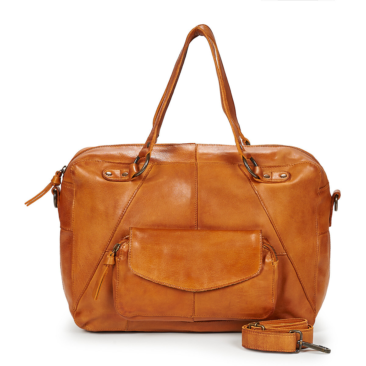 Pieces  PCFATIMA LEATHER  Hnědá