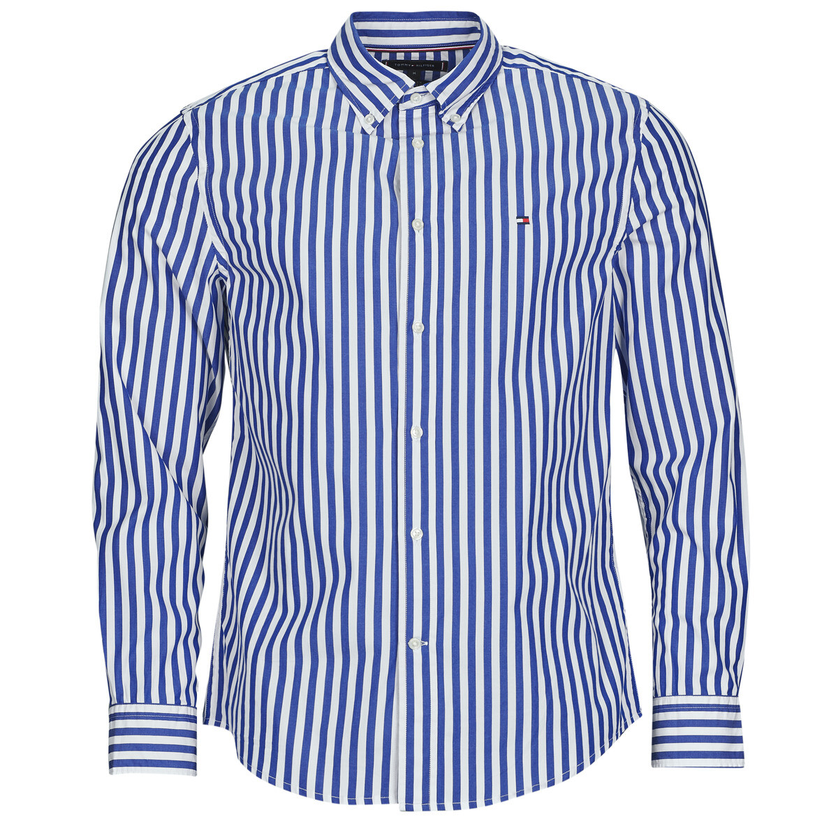 Tommy Hilfiger  FLEX POPLIN CLASSIC STP RF SHIRT  Modrá