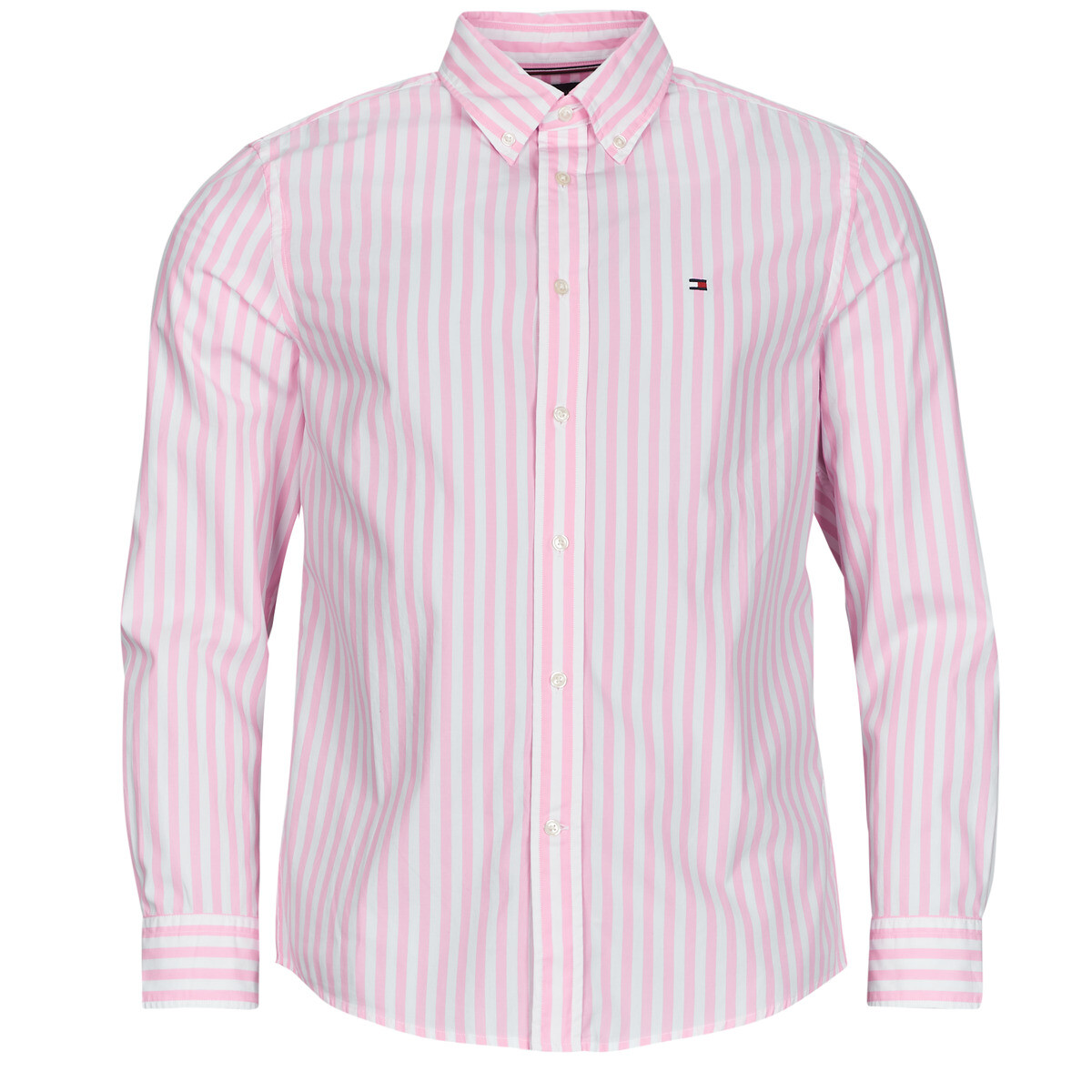 Tommy Hilfiger  FLEX POPLIN CLASSIC STP RF SHIRT  Růžová