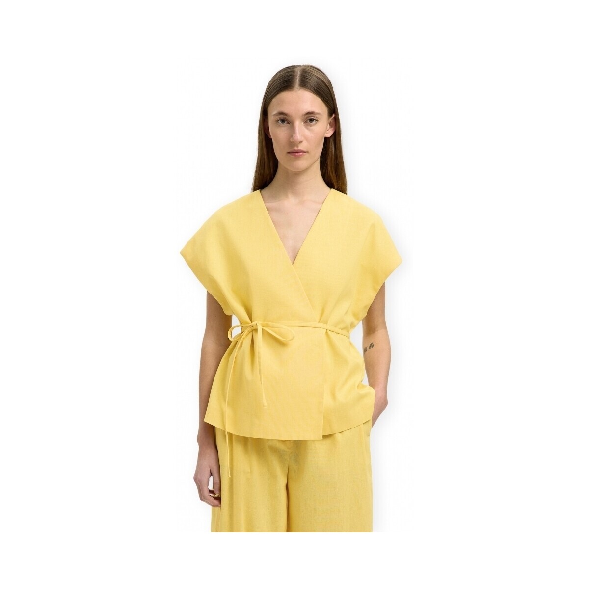 Selected  W Sally Vest - Sundress  Žlutá