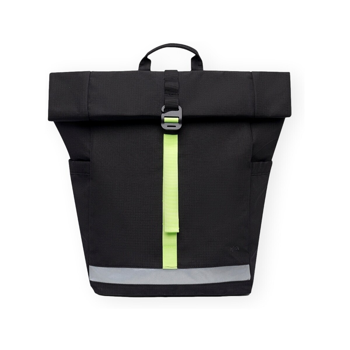 Lefrik  Lars Roll Backpack - Black Lime  Černá