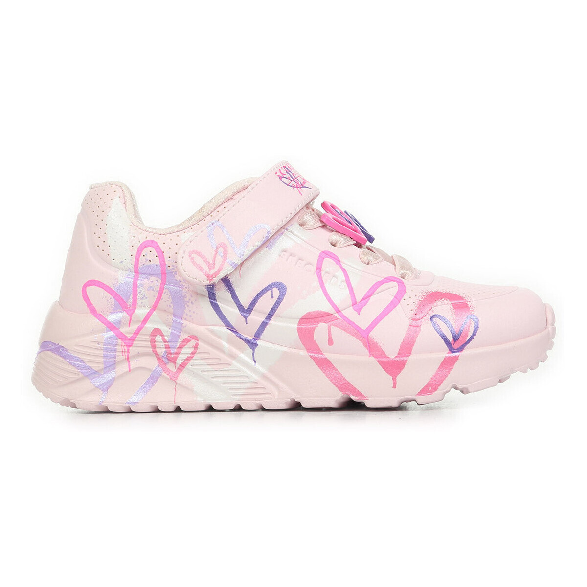 Skechers  Uno Lite Heart Status  Růžová