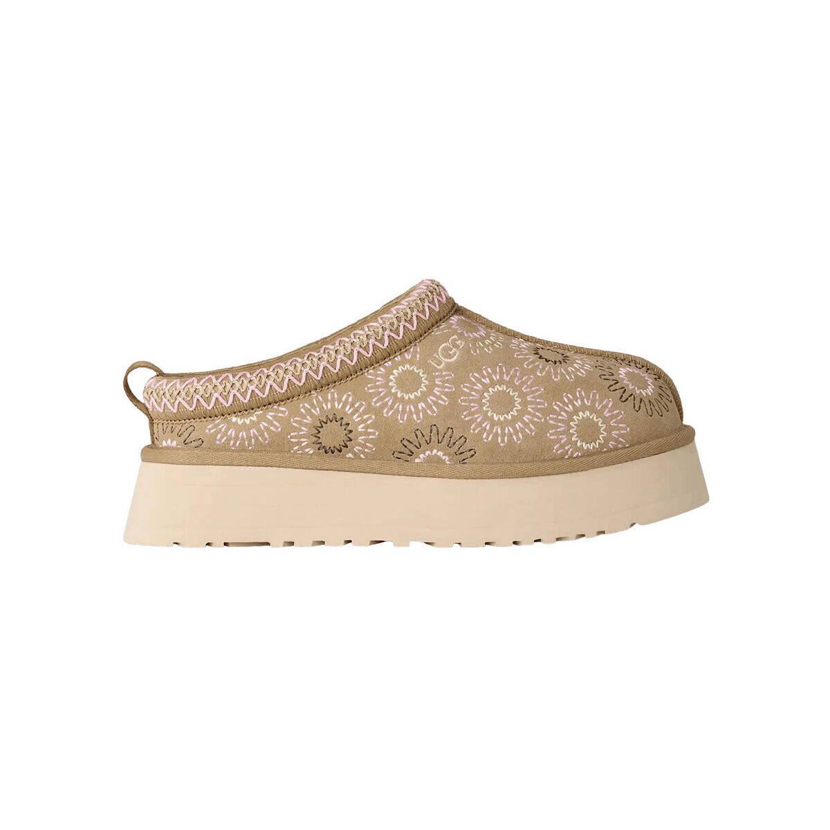 UGG  Tazz Sun Stitch Slipper Mustard Seed (Women's)  Béžová