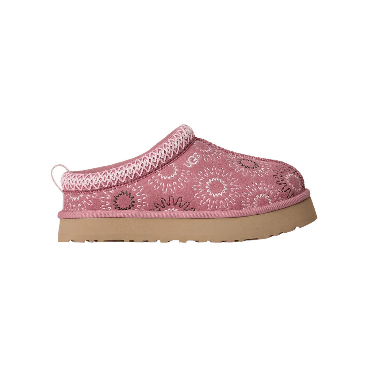 UGG  Tazz Sun Stitch Slipper Horizon Pink (Kids)  Hnědá