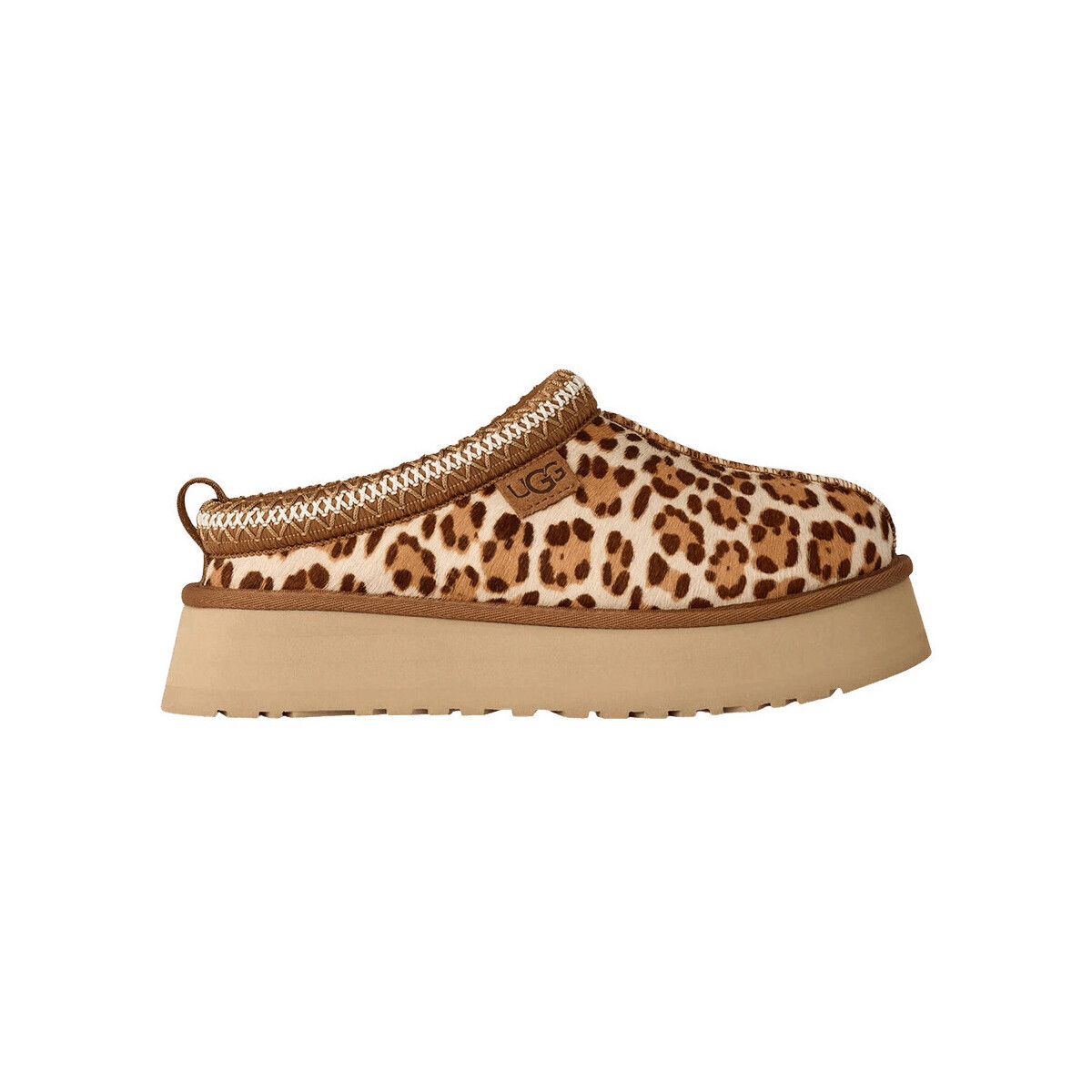 UGG  Tazz Plains Slipper Felicity Leopard Jasmine (Women's)  Hnědá