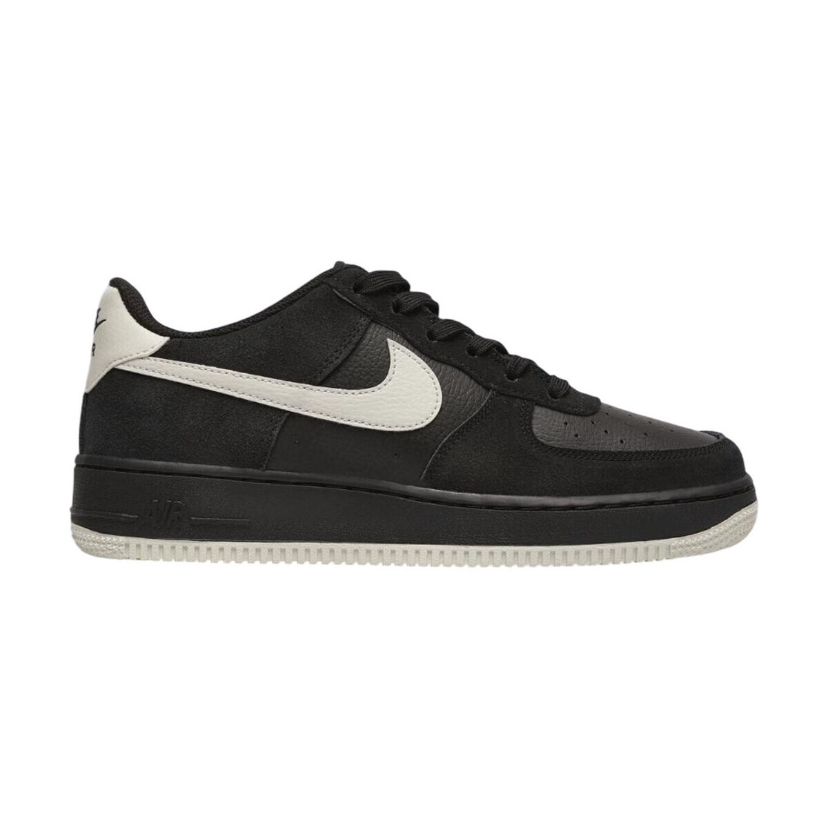Nike  Air Force 1 Low LV8 2 Black Light Bone (GS)  Černá