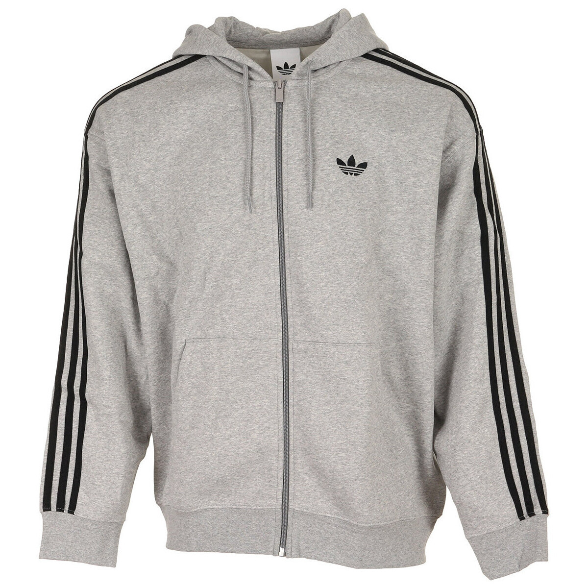 adidas  Baggy Fz Hoodie  Šedá