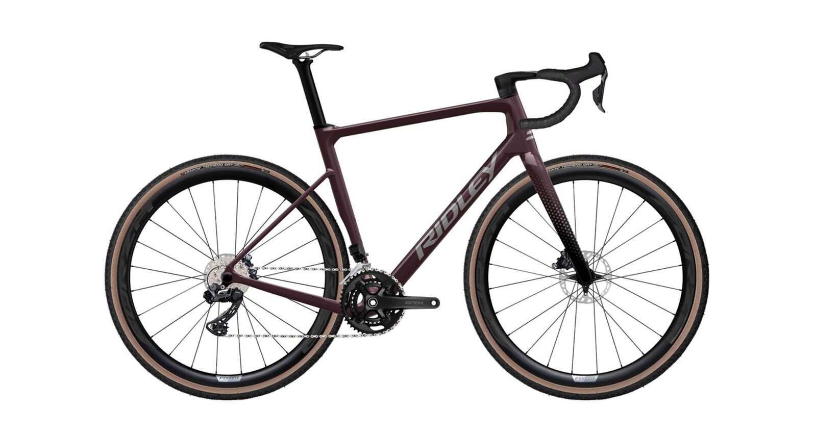 Ridley Grifn RS Shimano GRX800 Di2 - Dark Plum Metallic / Autumn Grey Metallic Velikost: M