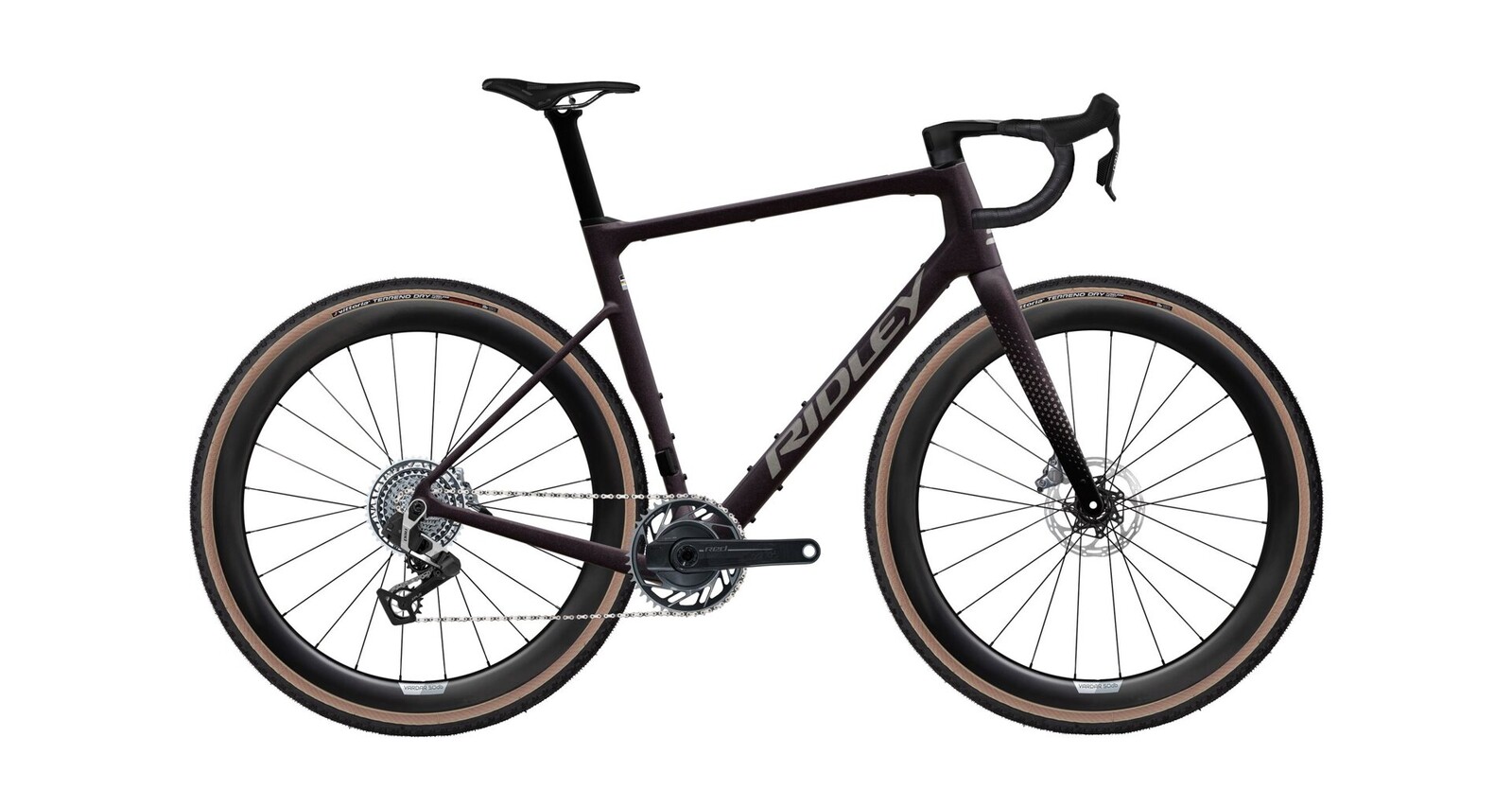 Ridley Grifn RS Sram Red XPLR - Dark Plum Metallic / Autumn Grey Metallic Velikost: XXS
