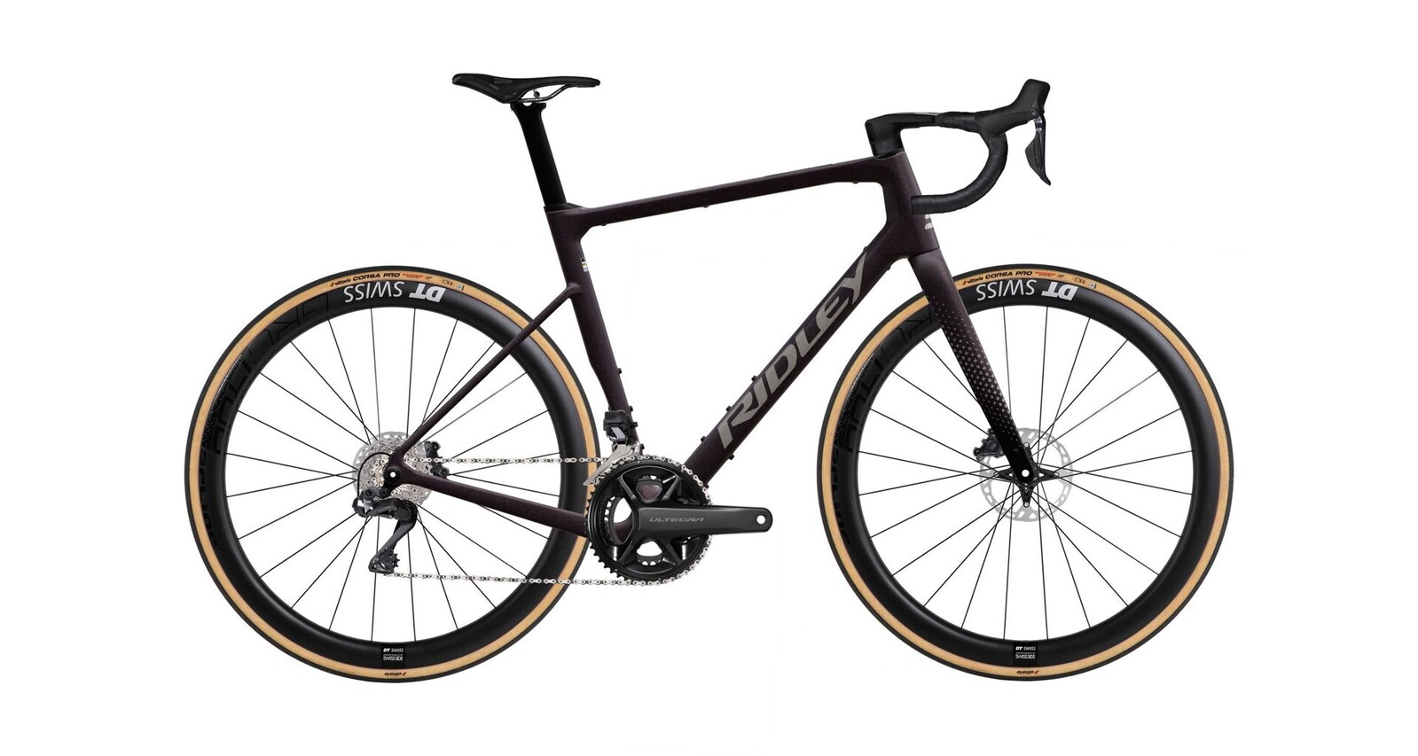 Ridley Grifn RS Shimano Ultegra Di2 - Dark Plum Metallic / Autumn Grey Metallic Velikost: S