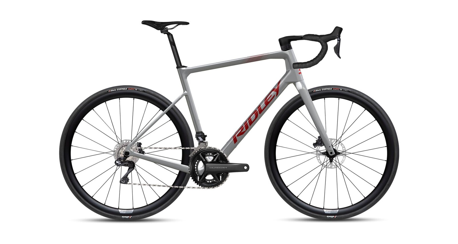 Ridley Grifn Shimano Ultegra Di2 - Battleship Grey / Candy Red Metallic Velikost: XXS