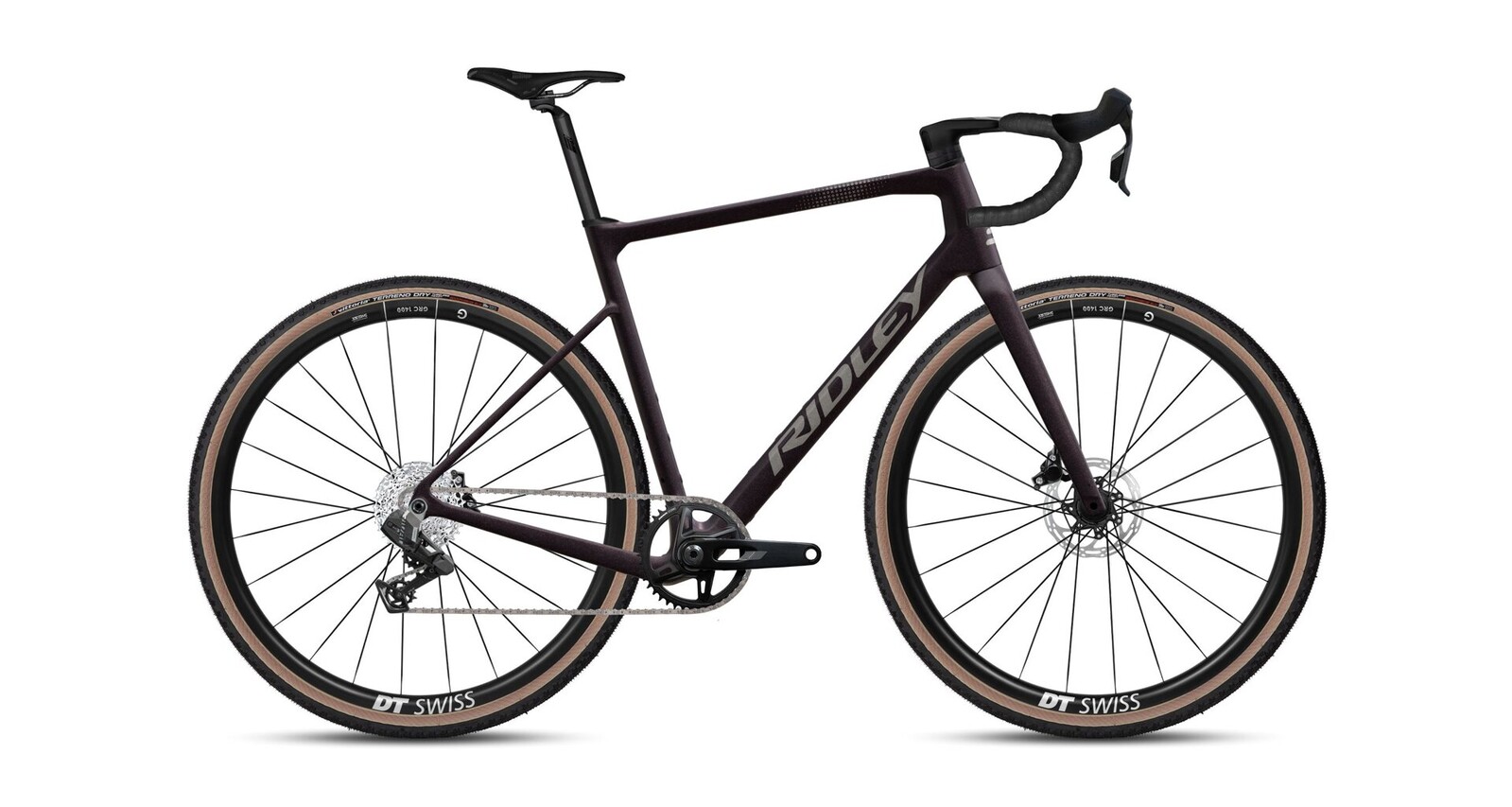 Ridley Grifn Rival XPLR - Dark Plum Metallic / Autumn Grey Metallic Velikost: L