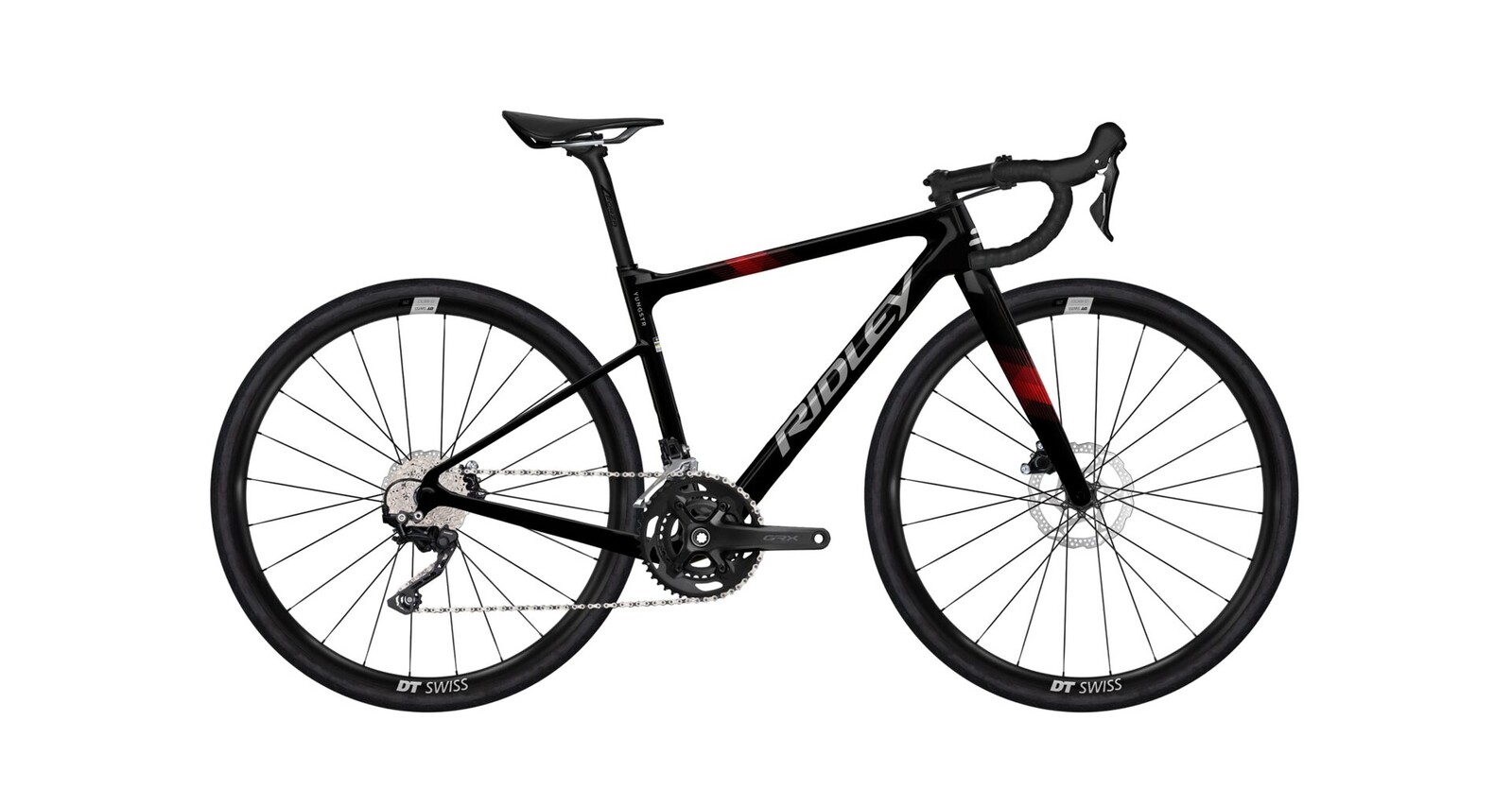 Ridley Yungstr Shimano GRX400 - Black / Silver / Red Velikost: XXXS