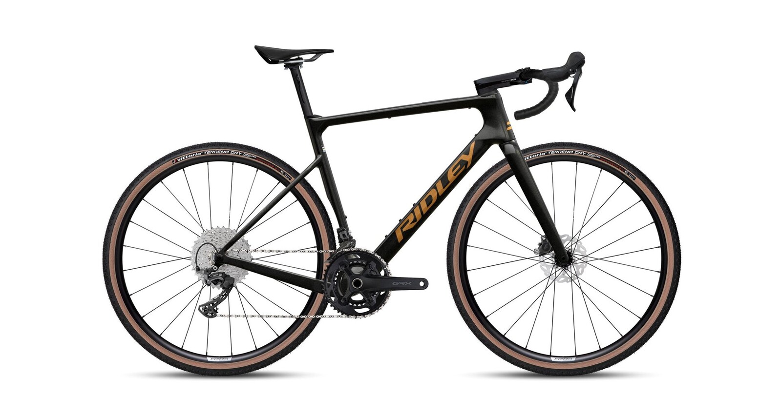 Ridley Astr Shimano GRX600 - Black Metallic / Bronze Gold Velikost: M