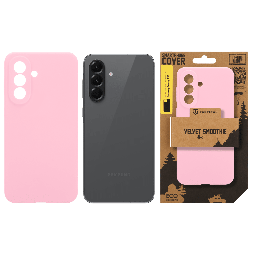 Zadní kryt Tactical Velvet Smoothie pro Samsung Galaxy A57, pink panther