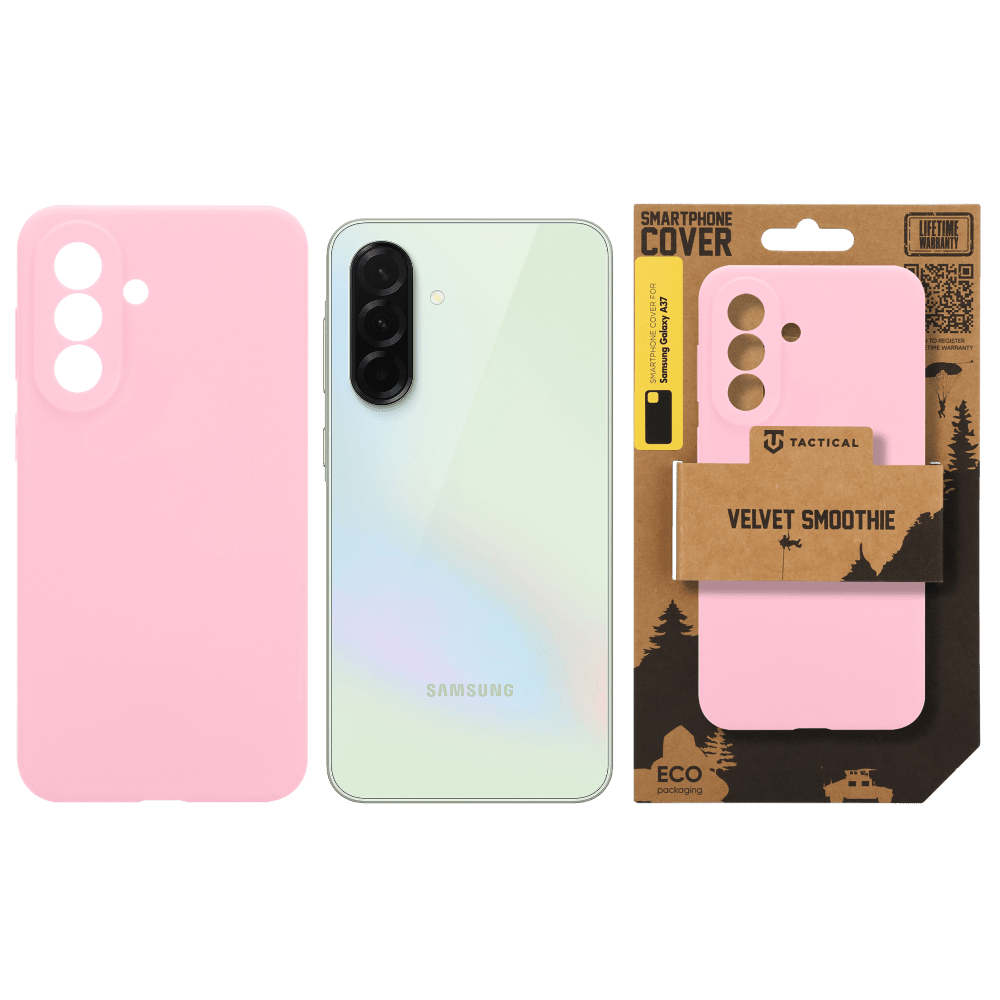 Zadní kryt Tactical Velvet Smoothie pro Samsung Galaxy A37, pink panther