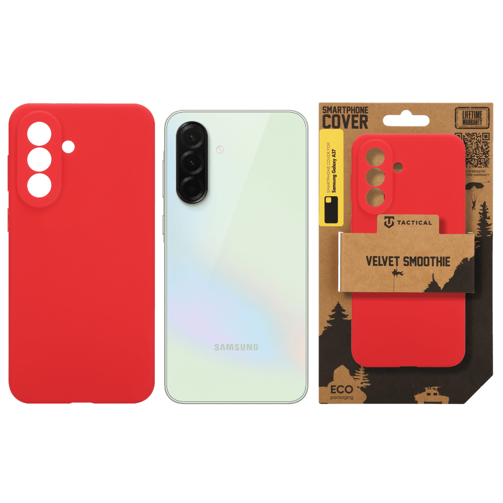 Zadní kryt Tactical Velvet Smoothie pro Samsung Galaxy A37, chilli