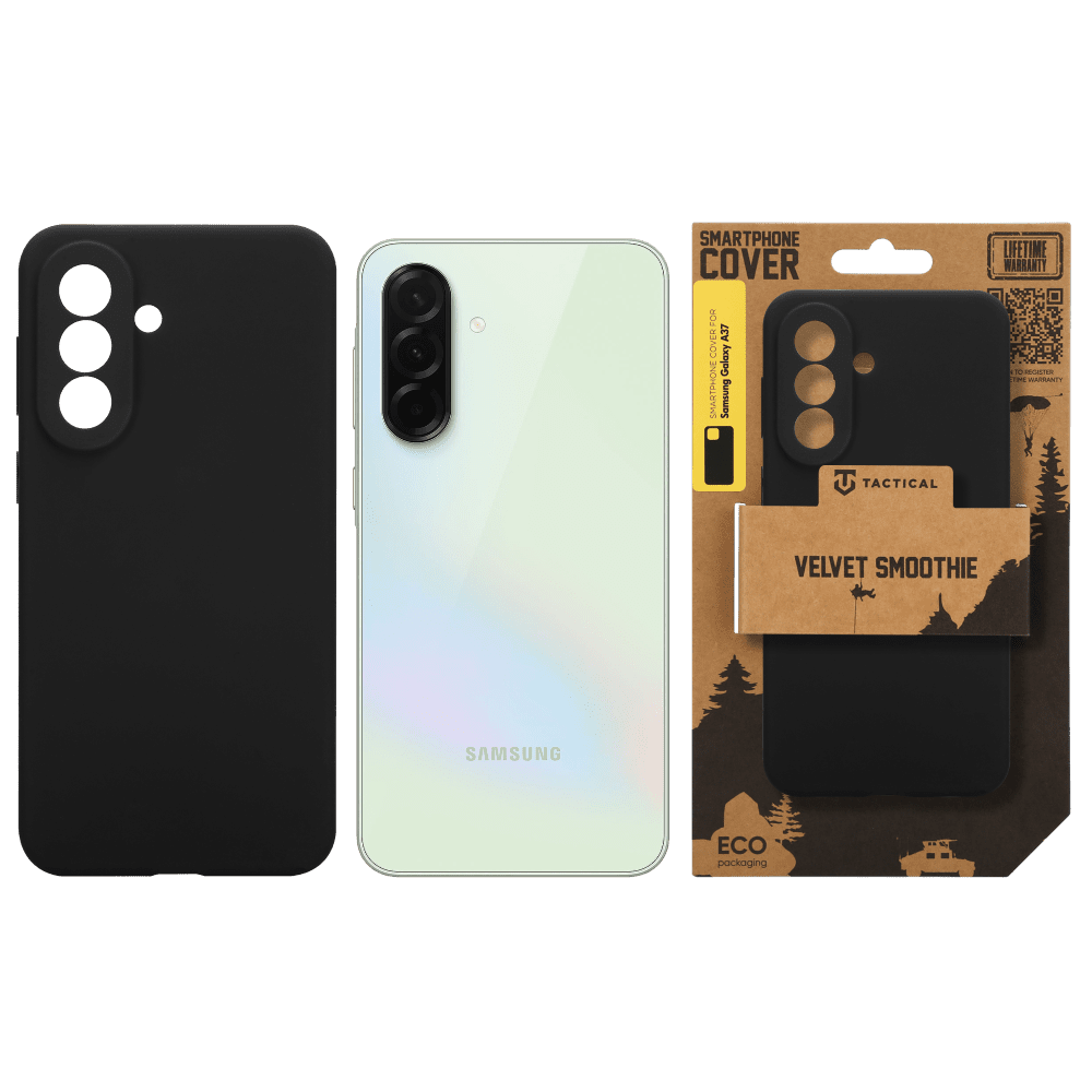 Zadní kryt Tactical Velvet Smoothie pro Samsung Galaxy A37, asphalt