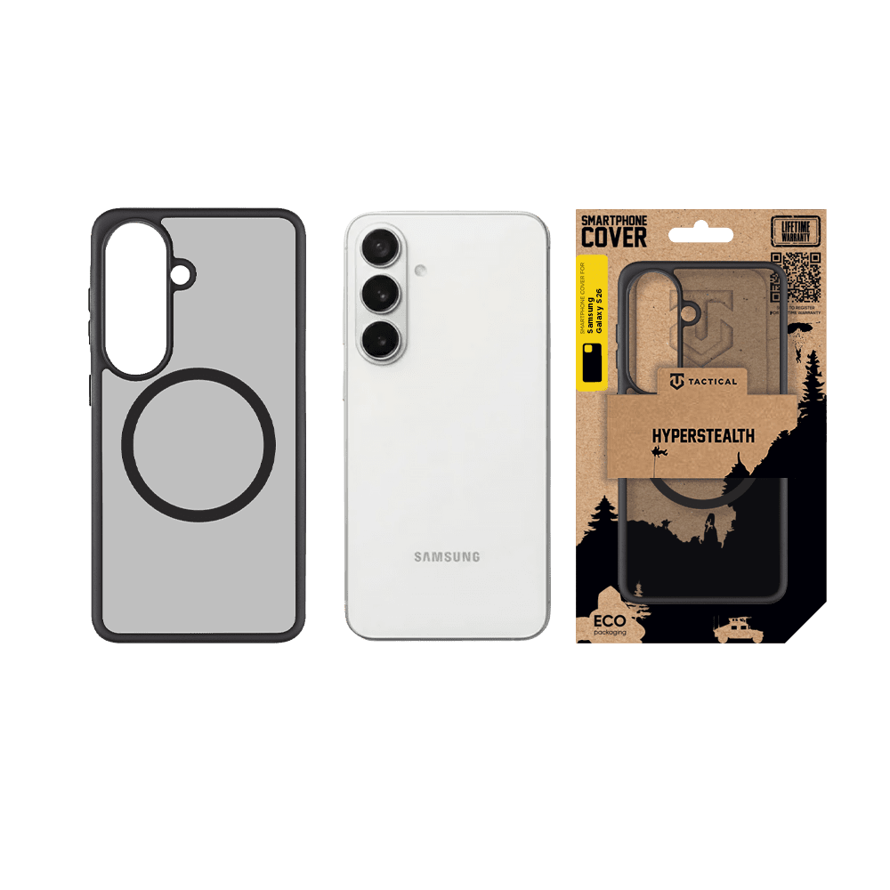 Zadní kryt Tactical MagForce Hyperstealth pro Samsung Galaxy S26, asphalt