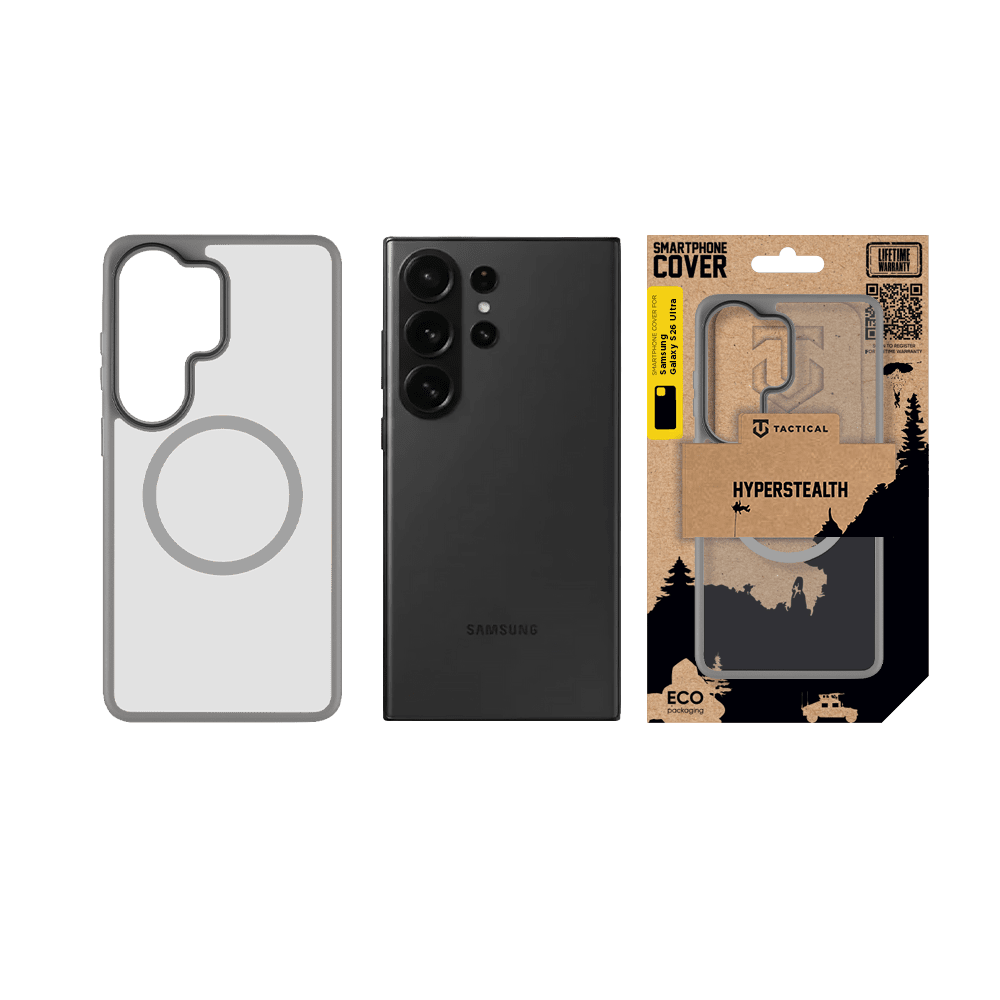 Zadní kryt Tactical MagForce Hyperstealth pro Samsung Galaxy S26 Ultra, light grey