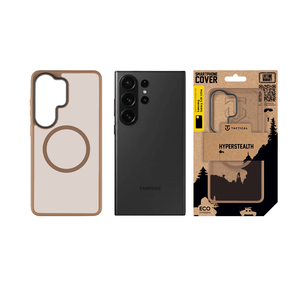 Zadní kryt Tactical MagForce Hyperstealth pro Samsung Galaxy S26 Ultra, mocha mousse