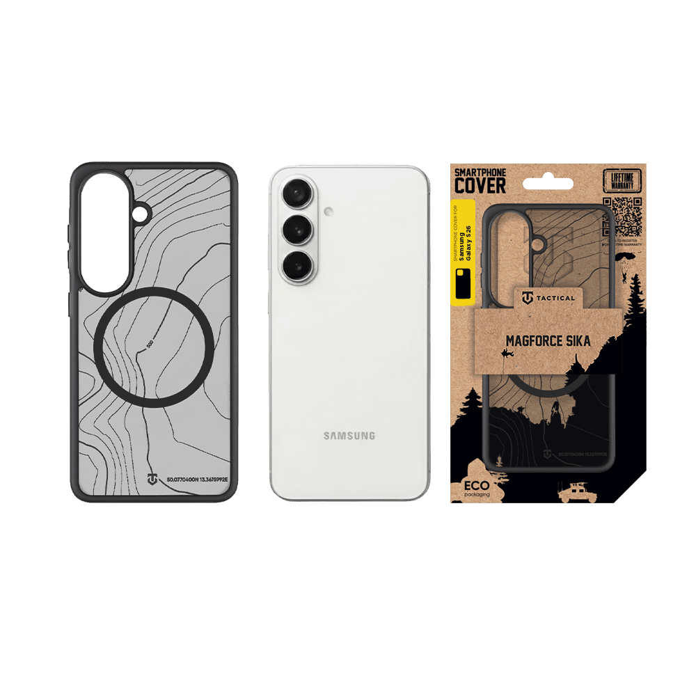 Zadní kryt Tactical MagForce Hyperstealth Sika pro Samsung Galaxy S26, asphalt