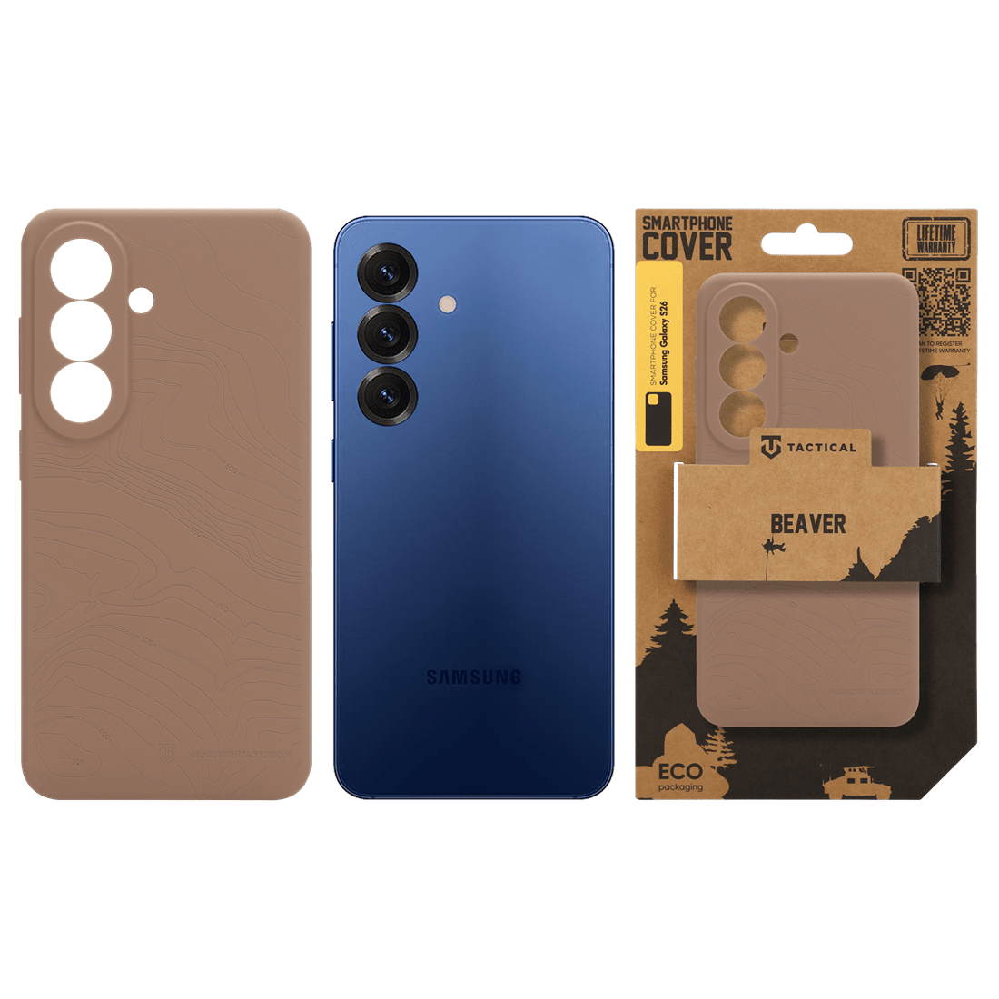 Zadní kryt Tactical MagForce Beaver pro Samsung Galaxy S26, mocha mousse