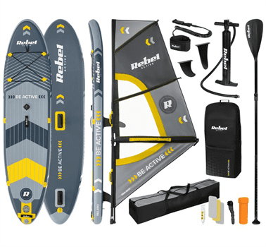 Paddleboard SUP REBEL ACTIVE RBA-4513 WINDSURFING 305x76x15 cm