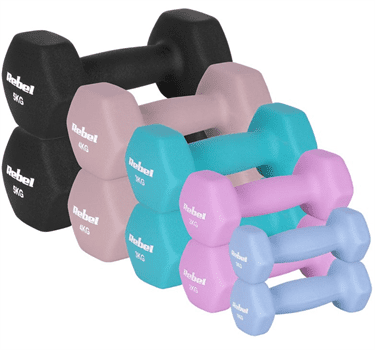 Činky REBEL ACTIVE RBA-2330-S5 litinové neoprenové HEX sada 30kg (2x1kg+2x2kg+2x3kg+2x4kg+2x5kg)