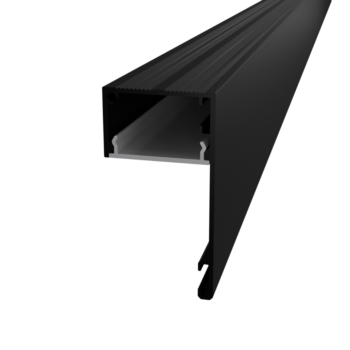 LED Solution Nástěnný profil pro LED pásky N12 černý Vyberte variantu a délku: Profil bez difuzoru 2m LP408B