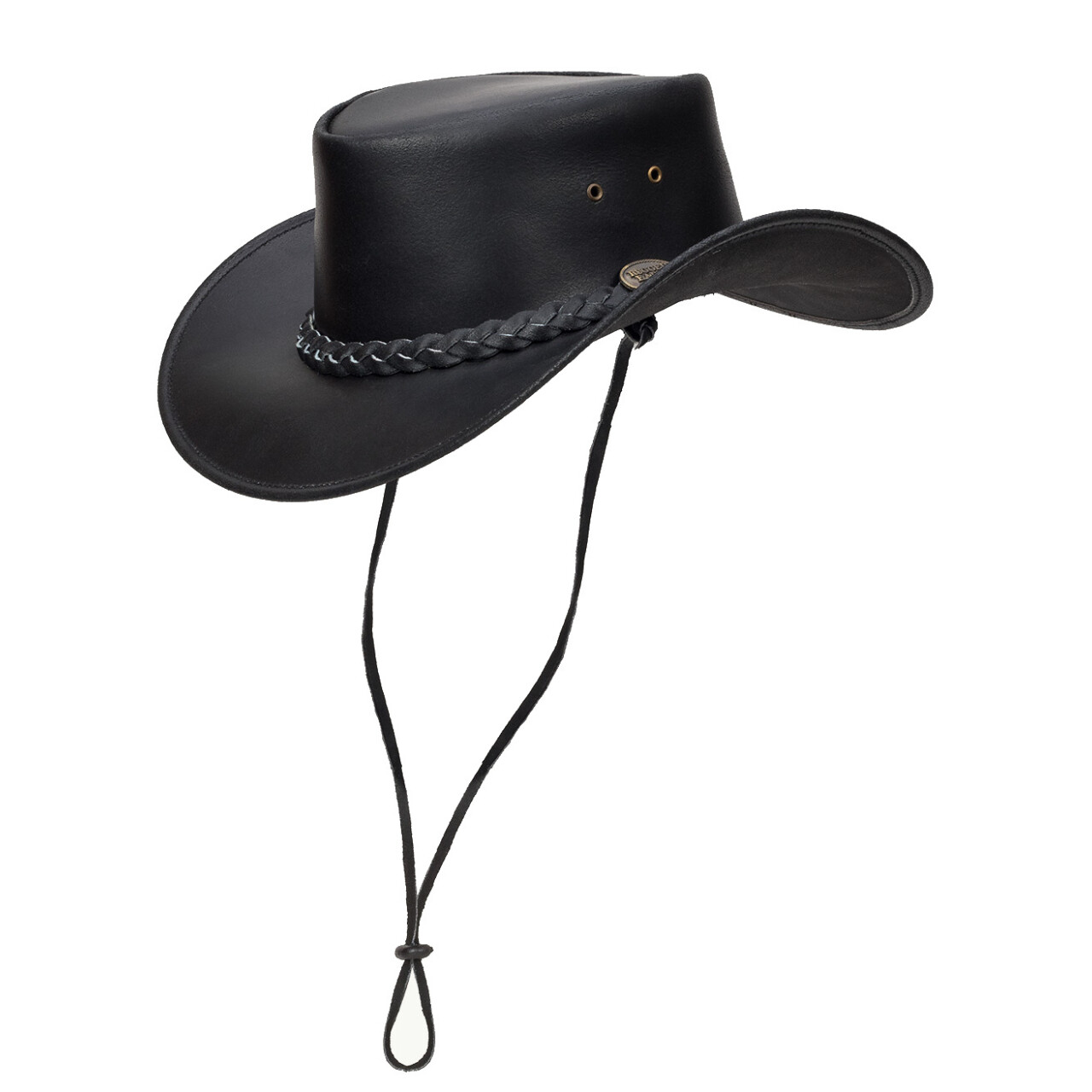 Klobouk kožený Rugged Earth Ironbark - černý,