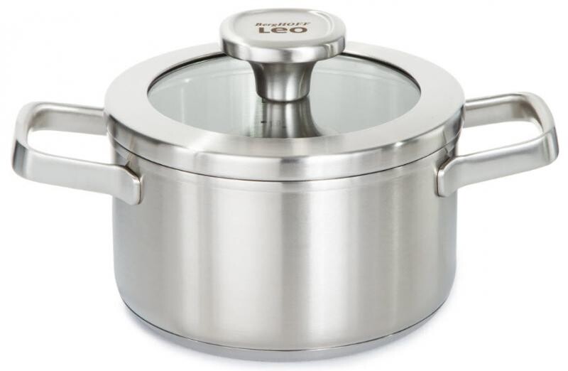 BergHOFF Graphite nerezový  hrnec s poklicí 16 cm, 1,6 l 3950491