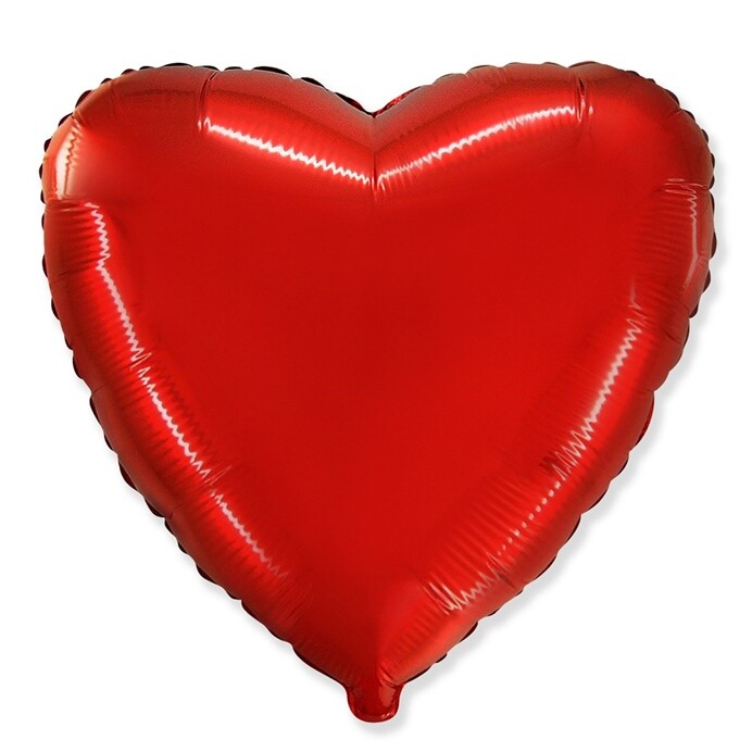 Balónek fóliový Srdce červené 45 cm
