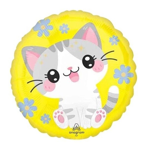 Balónek fóliový Kawaii Kitty 44 cm