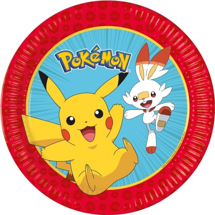 Talíře papírové Pikachu 23 cm 8 ks