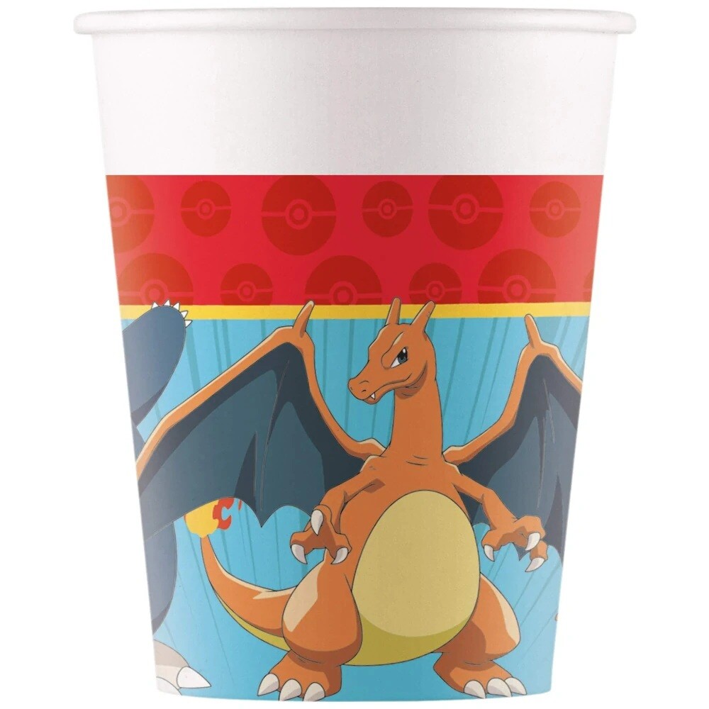 Kelímky papírové Pokemon 200 ml 8 ks