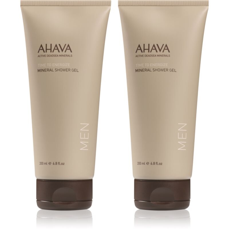AHAVA Men Time To Energize minerální sprchový gel výhodné balení 2x200 ml