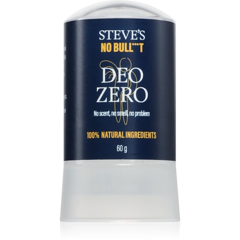 Steve's No Bull***t Deo Zero přírodní tuhý deodorant pro muže a ženy 60 g